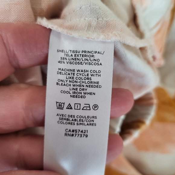 Ann Taylor Watercolor Tie Waist Skirt SZ XL - Picture 6 of 7